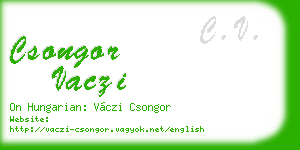 csongor vaczi business card